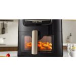 Air Fryer Frytkownica beztłuszczowa DREAME AF30 Czarny 7l z okienkiem do obserwacji postępów gotowania