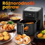 Air Fryer Frytkownica beztłuszczowa EXTRALINK SJ-650 6.5l z okienkiem do obserwacji postępów gotowania