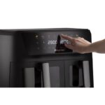 Air Fryer Frytkownica beztłuszczowa HISENSE HAF2700DCD Czarny 11l z podwójnym koszem 8 automatycznych programów