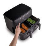 Air Fryer Frytkownica beztłuszczowa HISENSE HAF2700DCD Czarny 11l z podwójnym koszem 8 automatycznych programów