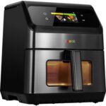 Air Fryer Frytkownica beztłuszczowa ICOOOK MFR-IC-01 Czarny 6.5l, Wifi, 15 automatycznych programów, 100 przepisów