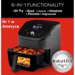 Air Fryer Frytkownica beztłuszczowa INSTANT POT Vortex Plus Czarny 5.7l z okienkiem do obserwacji postępów gotowania