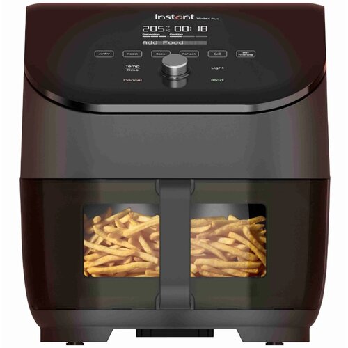 Air Fryer Frytkownica beztłuszczowa INSTANT POT Vortex Plus Czarny 5.7l z okienkiem do obserwacji postępów gotowania