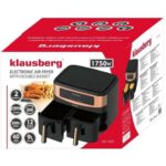 Air Fryer Frytkownica beztłuszczowa KLAUSBERG KB-7589 9.5l z podwójnym koszem 11 automatycznych programów