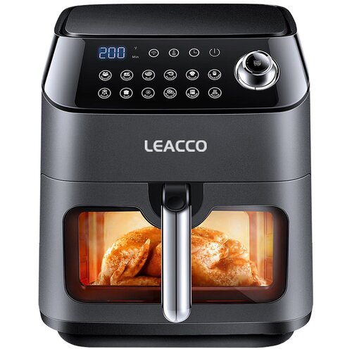 Air Fryer Frytkownica beztłuszczowa LEACCO AF020 4.5l z okienkiem do obserwacji postępów gotowania