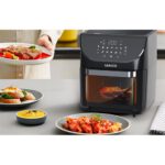 Air Fryer Frytkownica beztłuszczowa LEACCO AF103 12l z okienkiem do obserwacji postępów gotowania