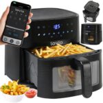 Air Fryer Frytkownica beztłuszczowa LOVIO PureFry XL LVAF002BK 6l Wi-Fi z okienkiem do obserwacji postępów gotowania