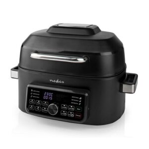 Air Fryer Frytkownica beztłuszczowa NEDIS KAAFG600BK 6l programator czasowy