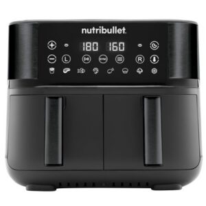 Air Fryer Frytkownica beztłuszczowa NUTRIBULLET Twin Drawer NBA081B 8l z podwójnym koszem