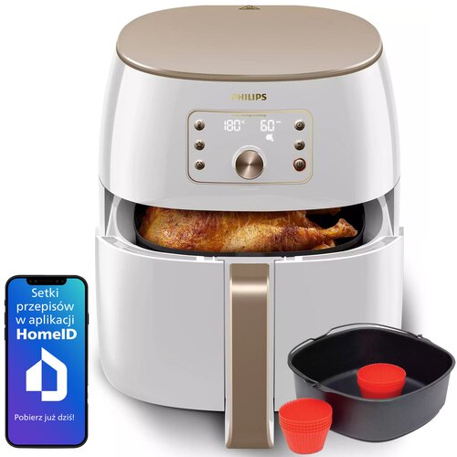 Air Fryer Frytkownica beztłuszczowa PHILIPS Premium Ovi Smart XXL HD9870/20 ponad 1000 darmowych przepisów