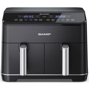 Air Fryer Frytkownica beztłuszczowa SHARP AF-GD82AE-B z podwójnym koszem