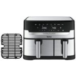 Air Fryer Frytkownica beztłuszczowa TEFAL Dual Easy Fry & Grill EY905D10 8.3l z podwójnym koszem i rusztem do grilla