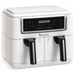 Air Fryer Frytkownica beztłuszczowa TURBOTRONIC TT-AF118 Biały 7.26l z podwójnym koszem