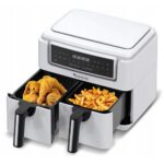 Air Fryer Frytkownica beztłuszczowa TURBOTRONIC TT-AF118 Biały 7.26l z podwójnym koszem