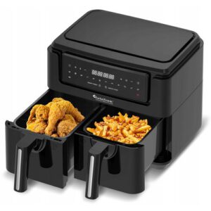 Air Fryer Frytkownica beztłuszczowa TURBOTRONIC TT-AF118 7.6l z podwójnym koszem