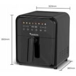 Air Fryer Frytkownica beztłuszczowa TURBOTRONIC TT-AF190 Czarny 6l 8 automatycznych programów