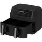 Air Fryer Frytkownica beztłuszczowa TURBOTRONIC TT-DAF6W Czarny 9l z podwójnym koszem