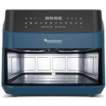 Air Fryer Frytkownica beztłuszczowa TURBOTRONIC TT-DAF6W Niebieski 9l z podwójnym koszem
