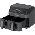 Air Fryer Frytkownica beztłuszczowa TURBOTRONIC TT-DAF6W Szary 9l z podwójnym koszem