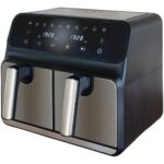 Air Fryer Frytkownica beztłuszczowa UNOLD 58685 z podwójnym koszem Czarno-srebrny
