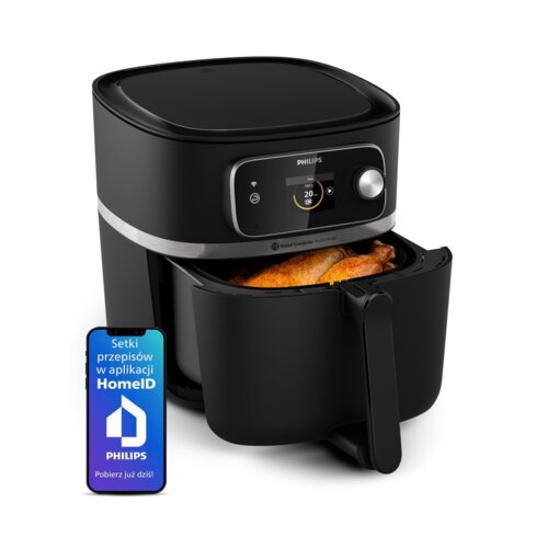 Frytkownica beztłuszczowa PHILIPS Ovi Smart 2.0 XXL HD9880/90 Air Fryer (Wi-Fi) + Czajnik PHILIPS HD9396/90