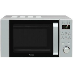 Kuchenka mikrofalowa AMICA AMGF20E2I 700W średnica 24.5 cm pojemność 20L MultiWave System Srebrno-czarny