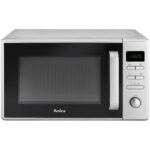 Kuchenka mikrofalowa AMICA AMMF20E1S 700W średnica 25.5 cm pojemność 20L MultiWave System QuickStart Srebrny