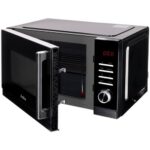 Kuchenka mikrofalowa AMICA AMMF23E1GFB 1250W beztalerzowa pojemność 23L FullFlat Czarny