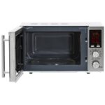 Kuchenka mikrofalowa GÖTZE & JENSEN MO401X 700W średnica 24.5 cm pojemność 20L Auto Defrost QuickStart Czarno-srebrny