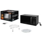 Kuchenka mikrofalowa GÖTZE & JENSEN MO801K 900W średnica 28.6 cm pojemność 23L QuickStart System Opti-Wave Czarny