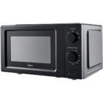 Kuchenka mikrofalowa MIDEA MD-MP012MK-BK 700W średnica 24.5 cm pojemność 19L Technologia inwerterowa innowave Czarny