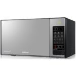 Kuchenka mikrofalowa SAMSUNG GE83X 800W średnica 28.6 cm pojemność 23L System TDS Lustrzany czarno-srebrny