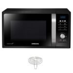 Kuchenka mikrofalowa SAMSUNG MG23F301TAK/EO 800W średnica 28.8 cm pojemność 23L System TDS Czarny