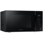 Kuchenka mikrofalowa SAMSUNG BESPOKE MS23T5018AK 800W średnica 28.8 cm pojemność 23L System TDS Czarne szkło