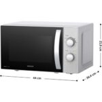 Kuchenka mikrofalowa SENCOR SMW 2120SS 700W średnica 25.5 cm pojemność 20L Srebrno-czarny