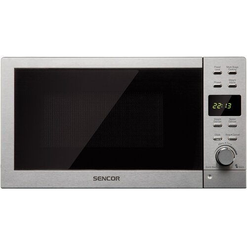 Kuchenka mikrofalowa SENCOR SMW 6022 800W średnica 24.5 cm pojemność 20L Stal nierdzewna