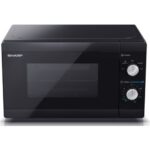 Kuchenka mikrofalowa SHARP YC-MS01E-B 800W średnica 25.5 cm pojemność 20L Czarny