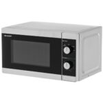 Kuchenka mikrofalowa SHARP YC-MS01E-S 800W średnica 25.5 cm pojemność 20L Srebrny