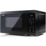 Kuchenka mikrofalowa SHARP YC-MS02E-B 800W średnica 25.5 cm pojemność 20L Czarny