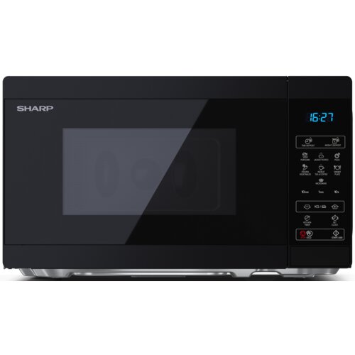 Kuchenka mikrofalowa SHARP YC-MS02E-B 800W średnica 25.5 cm pojemność 20L Czarny