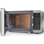 Kuchenka mikrofalowa SHARP YC-MS02E-S 800W średnica 25.5 cm pojemność 20L Time Defrost Weight Defrost Srebrny