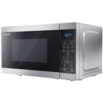 Kuchenka mikrofalowa SHARP YC-MS02E-S 800W średnica 25.5 cm pojemność 20L Time Defrost Weight Defrost Srebrny