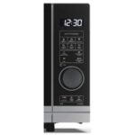 Kuchenka mikrofalowa SHARP YC-PG204AE-S 700W średnica 24.5 cm pojemność 20L Auto Defrost Weight Defrost EcoMode Srebrno-czarny