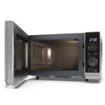 Kuchenka mikrofalowa SHARP YC-PS204AE-S 700W średnica 24.5 cm pojemność 20L EcoMode Auto Defrost Weight Defrost Czarno-srebrny