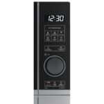 Kuchenka mikrofalowa SHARP YC-PS204AE-S 700W średnica 24.5 cm pojemność 20L EcoMode Auto Defrost Weight Defrost Czarno-srebrny