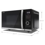 Kuchenka mikrofalowa SHARP YC-QG254AE-B 900W beztalerzowa pojemność 25L ChildLock Czarny