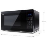 Kuchenka mikrofalowa z Airfry SHARP YCMA262AEB 900W średnica 31.5 cm pojemność 26L Konwekcja Grill Czarny