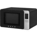 Kuchenka mikrofalowa SMEG Collezione MOC01BLMEU 1900W średnica 28 cm pojemność 29l Technologia Inverter Auto Defrost Quick Start Czarny
