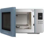 Kuchenka mikrofalowa SMEG Collezione MOC01SBMEU 1900W średnica 28 cm pojemność 29l Technologia Inverter Auto Defrost Quick Start Niebieski