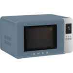 Kuchenka mikrofalowa SMEG Collezione MOC01SBMEU 1900W średnica 28 cm pojemność 29l Technologia Inverter Auto Defrost Quick Start Niebieski
